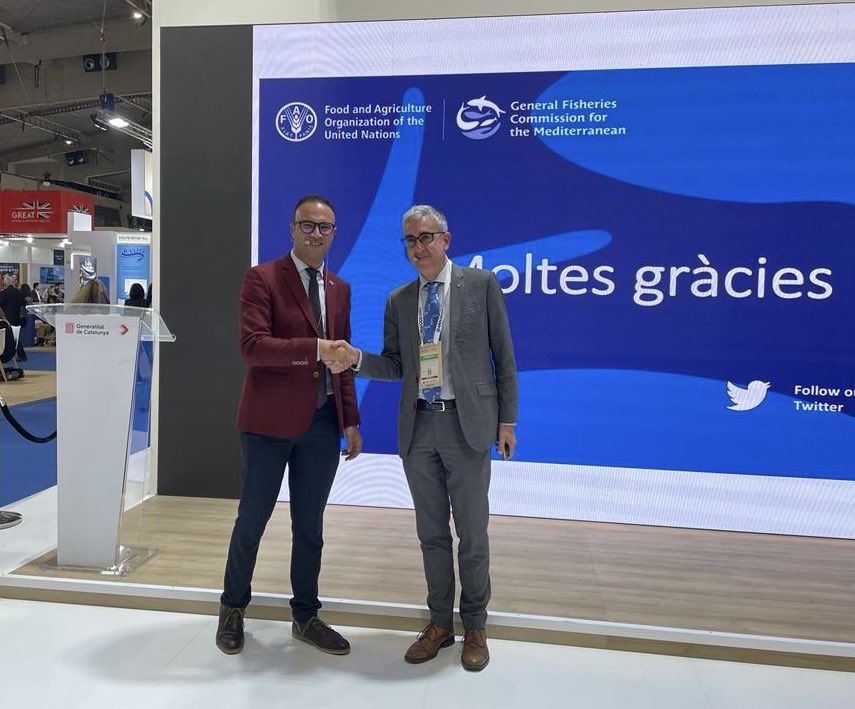 Very happy to announce the agreement between the government of Catalonia ⁦<a href="/govern/">Govern de Catalunya</a>⁩ ⁦<a href="/agriculturacat/">Agricultura</a>⁩ and ⁦<a href="/UN_FAO_GFCM/">General Fisheries Commission for the Mediterranean</a>⁩ to jointly support the development of restorative aquaculture in the Mediterranean. No better setting than ⁦<a href="/SeafoodExpo_GL/">Seafood Expo Global/Seafood Processing Global</a>⁩