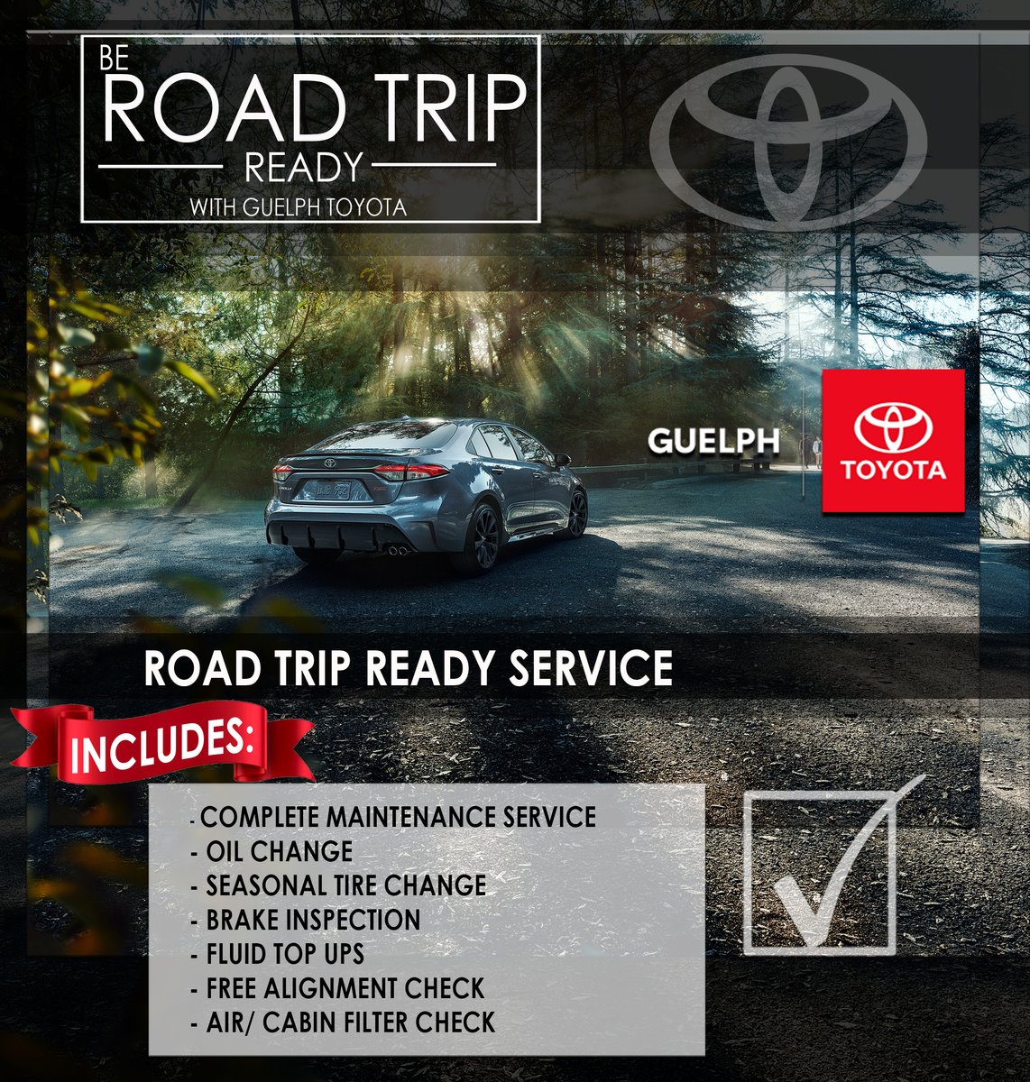 GuelphToyota's tweet photo. Get your Toyota Road Trip Ready with us here
@GuelphToyota Service! It's Tire Season might as well get the works while you are in! #service #tires #toyota #dealership #toyotadealer #guelph #Localguelph #serviceandparts #parts #storage #season #roadTrip #ready #maintenance #carluv https://t.co/8yBsqXmbuU