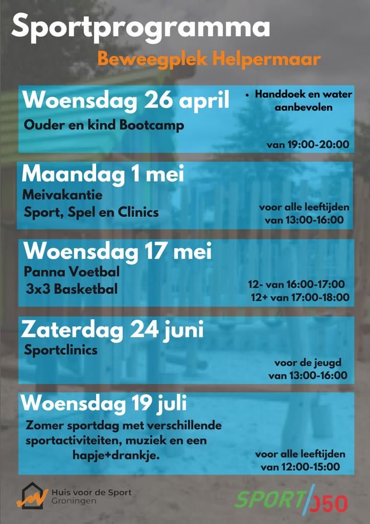 PeterOostenVan's tweet photo. Een leuk #Sportprogramma bij de #Beweegplek in de mooie wijk @Helpermaar o.l.v. #Buurtsportcoach #TimVanDam van het @HuisvoordeSport , mede met dank aan @EdithFrijlink , Coördinator lokaal Sportakkoord https://t.co/gFISsODcOh