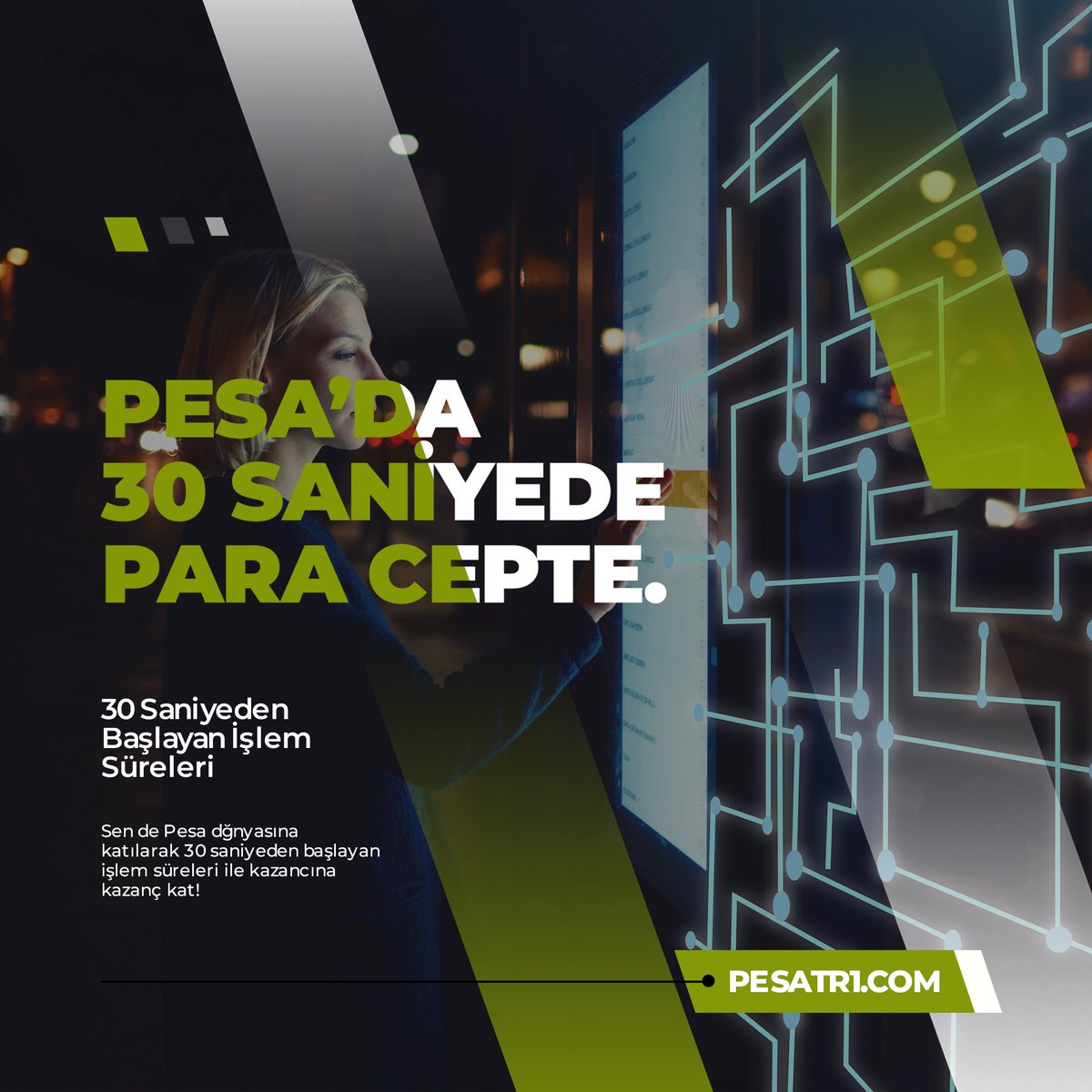 Pesa'da 30 saniyede para cepte!