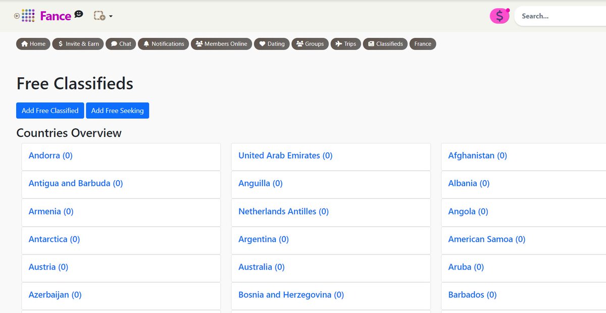 free classifieds get ready.. this is just the beginning :-D fance.me