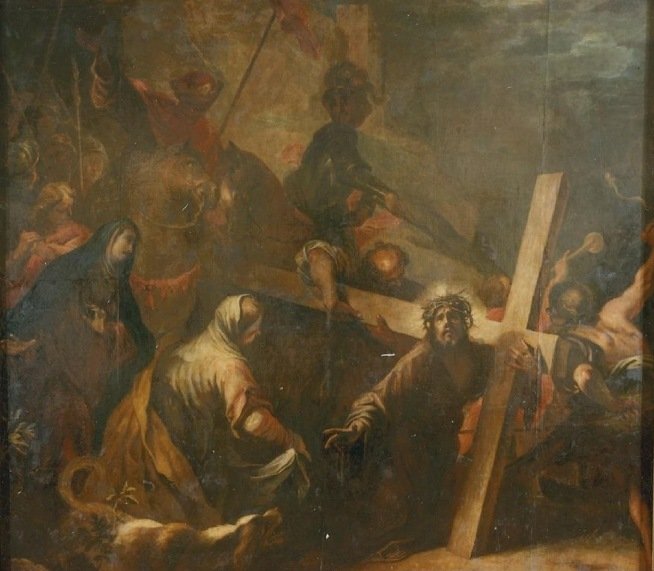 Por esta e innumerables intervenciones para la restauración y conservación de las obras, el taller del @museodelprado es la más importante del mundo, referente internacional de rigor y calidad. BRUTAL el trabajo realizado 👏👏. #HerreraElMozo Cristo camino del calvario #art