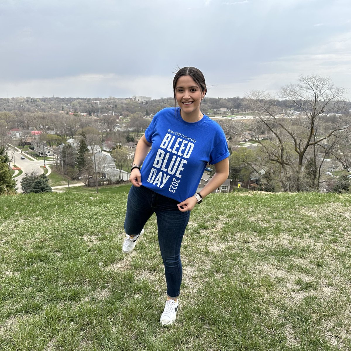 Chargers, tomorrow is #BleedBlueDay as part of #BCUnite! 💙

Don't forget to wear your Bleed Blue Day shirt and share what you love about Briar Cliff on social media using your ambassador link. Join us on the Stark Stage tomorrow from 11:30 AM-1:30 PM for raffle prizes and more!