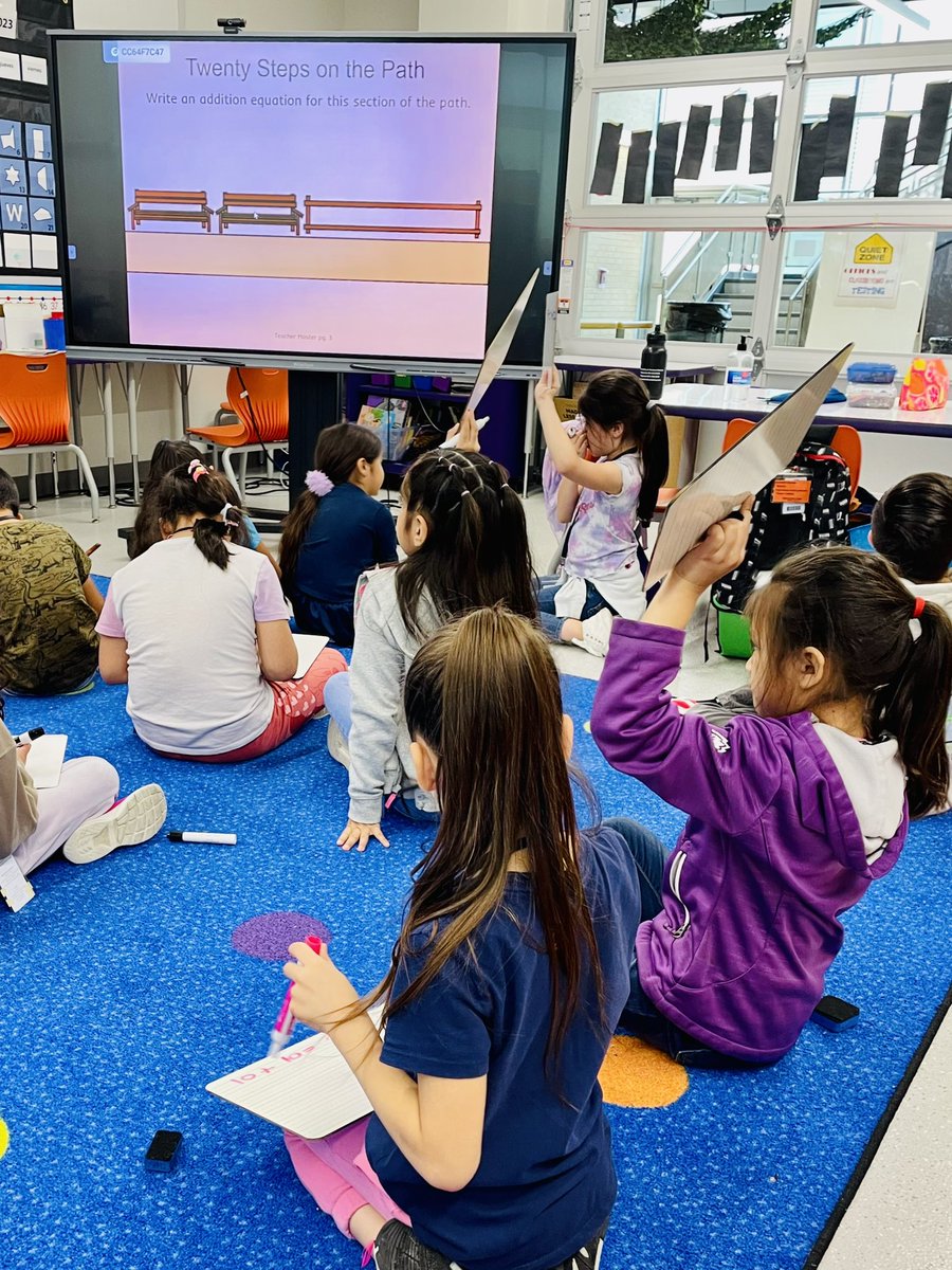 MavoAntonietta's tweet image. 1st graders in Sybrant/Zamora’s class are very engaged today as they use fences, benches, and flowers to make different combinations of twenty and write equations to match #buildingmathematicians  @HumbleISD_LLE @HumbleISD @HumbleElemMath @MLCmath