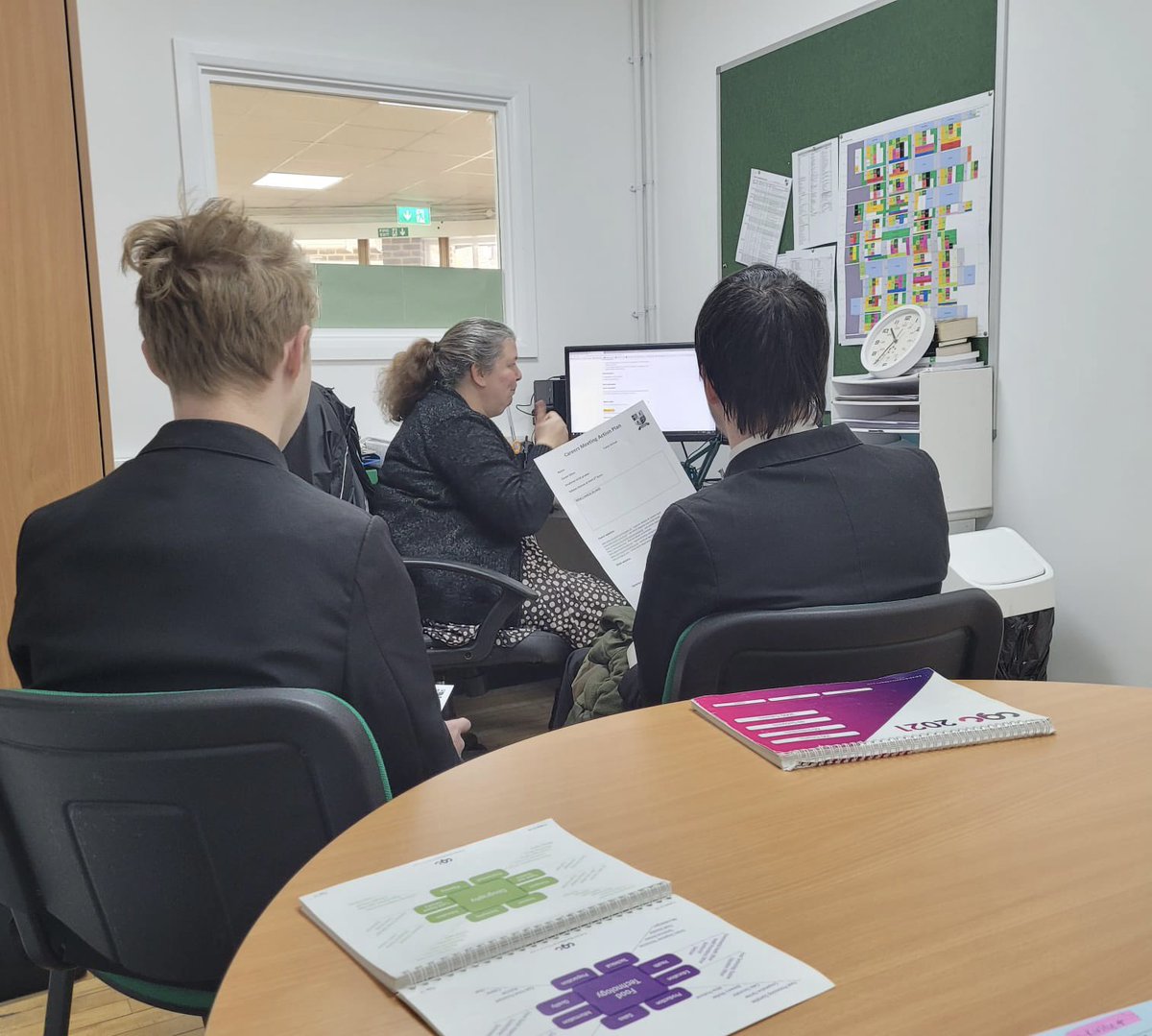 rw_school's tweet photo. Today was the last day of year 11 student interviews. Every single year 11 student has now been seen by our independent careers adviser, Kirsty Taylor. #Careers #RWS11 https://t.co/Zl9IFC6PRW