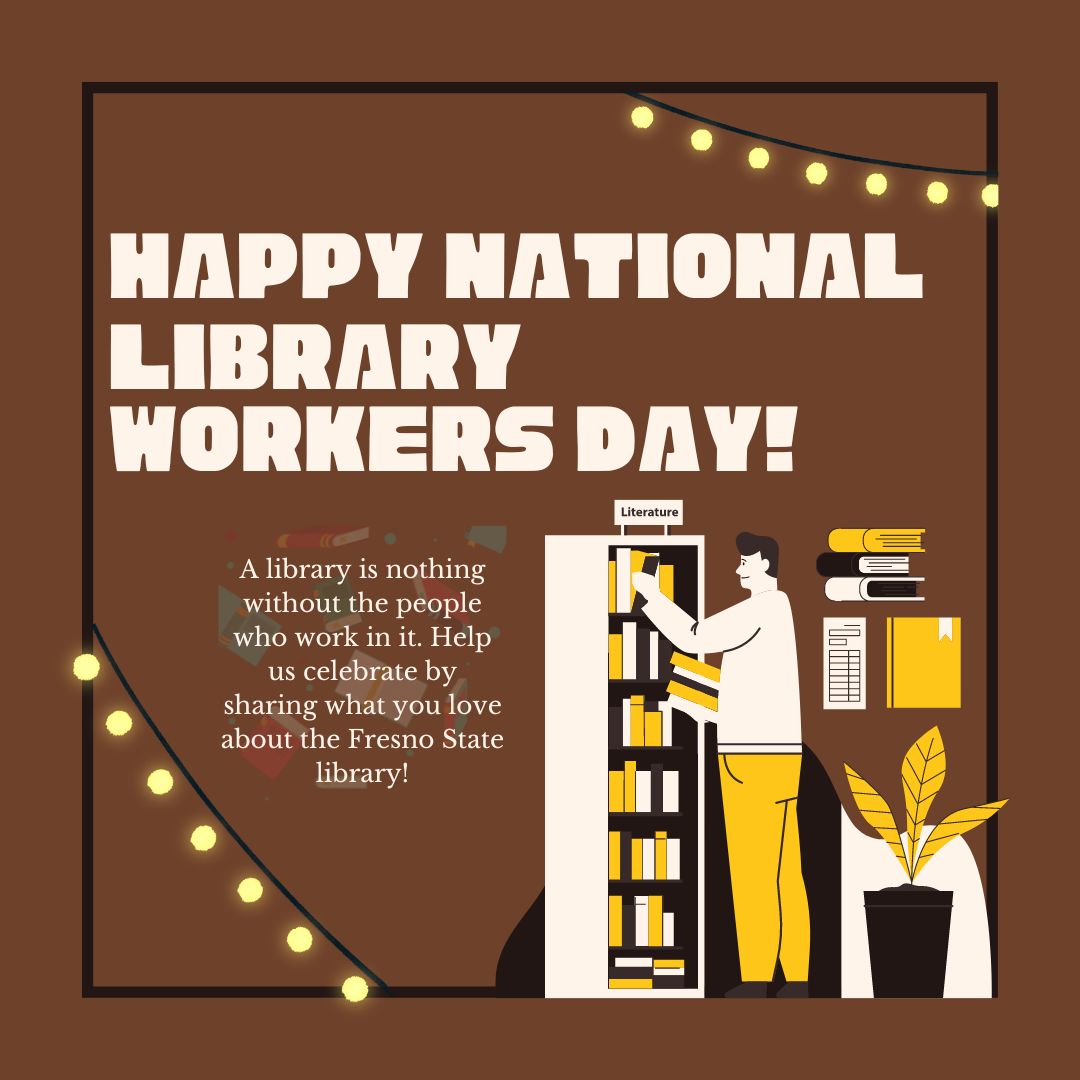 Today is #NationalLibraryWorkersDay! Now is the perfect time to highlight library workers' critical role in keeping our libraries running! Let's celebrate and recognize the fantastic people who work in libraries!📚