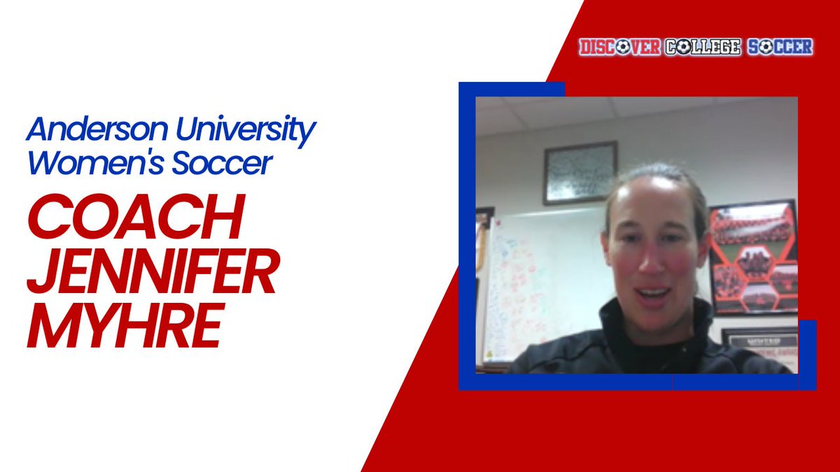 New Interview - Anderson University Women’s Soccer – Coach Jennifer Myhre

discovercollegesoccer.com/anderson-unive…

#soccer #collegesoccer
<a href="/ImCollegeSoccer/">College Soccer Truth ™</a> <a href="/TopDrawerSoccer/">TopDrawerSoccer</a> <a href="/socceramerica/">SoccerAmerica</a> <a href="/TheSoccerWire/">SoccerWire</a> <a href="/ECNLgirls/">ECNL Girls</a> <a href="/AURavensWS/">AU Women's Soccer</a> <a href="/HCACDIII/">Heartland Collegiate Athletic Conference</a>