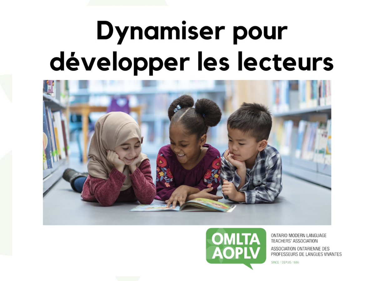 The OMLTA/AOPLV will be hosting a series of networking sessions for FSL educators to provide you with resources and strategies to support the teaching of reading in all FSL programs.

Click here for more details and to register: forms.gle/QZ62tVVjUMyX3v…