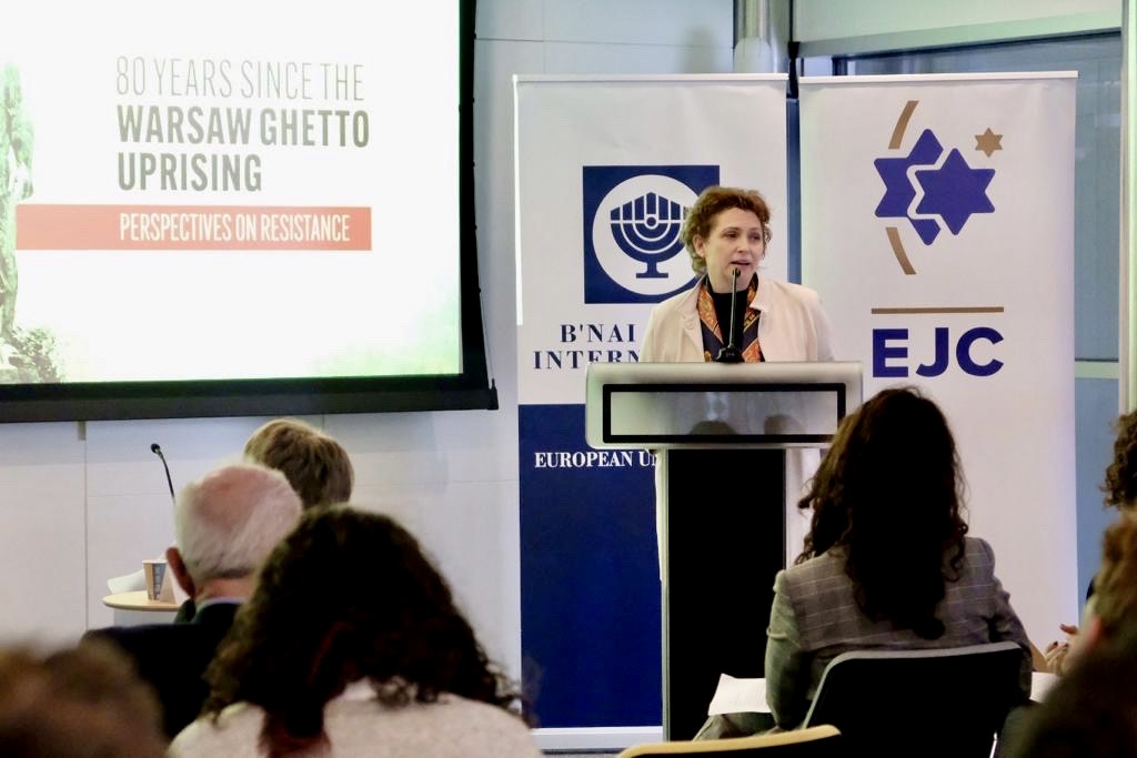 BnaiBrith's tweet photo. "I have seen the Jewish defense of the ghetto in all its strength and glory."
We marked 80 years since the #WarsawGhettoUprising at the @europarl_en with @eurojewcong and #WGAS Chair @nicolabeerfdp, with contributions from @UNESCOEU, @polinmuseum and @hashomerhatzair. https://t.co/4EROJO86vC