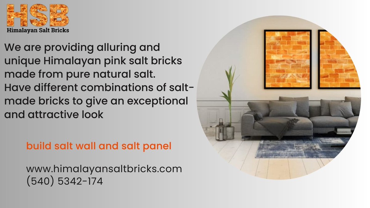 UsSaltbricks's tweet image. Build your himalayan salt wall and salt matelic panel by using our pure himalayan salt bricks.

#spaexperience #therapeutic #saltbricks #ElonMusk  #BidenHarris2024 #RHOC #tuesdayvibe #TheFlash #Tucker #LeafsForever
