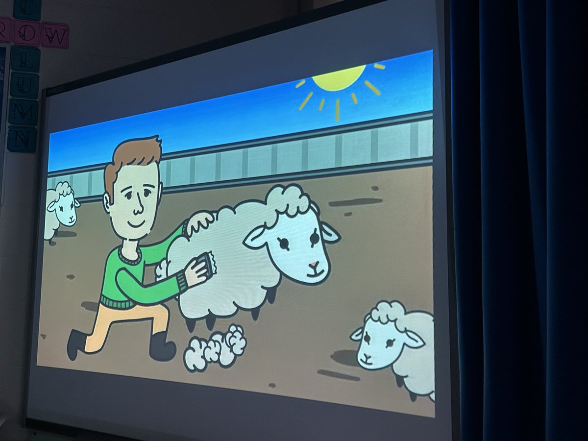 janecrabby's tweet photo. Learning about sheep farming in Saskatchewan. Here we see a job spotlight. #GCFT23CONTEST https://t.co/BGppCShDcV