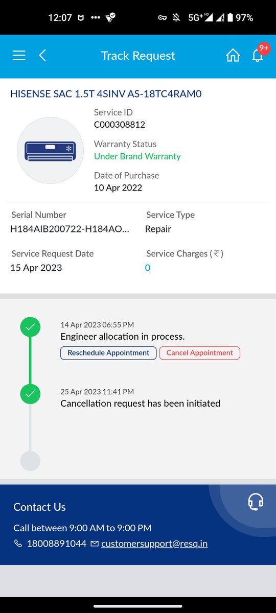ishubgarg's tweet photo. @RelianceDigital raised requests multiple times but no one is resolving. Why? https://t.co/Nf8j4u3q3Y