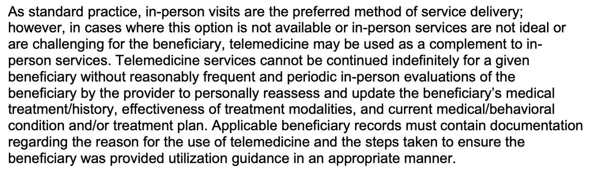 StuartBlitz's tweet photo. Reason 1,000,010 why US healthcare is messed up - Michigan’s Medicaid program is pushing a blanket in-person care policy instead of virtual care post the PHE. Insane. https://t.co/Q7Nfxdyfpv