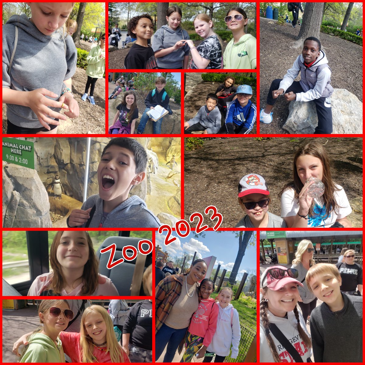 MrsSJGreen's tweet photo. Fifth grade field trip day to the KC Zoo! @RVRoadrunner https://t.co/ejT3KVARHF