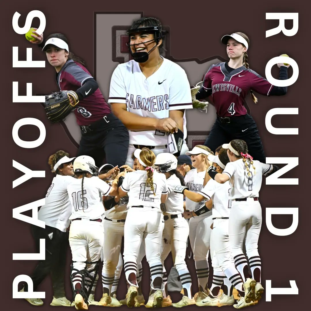 lewisvillestuco's tweet photo. Our Softball team has made the playoffs! Come out and watch game 1 AT ALLEN as they compete for district champs on Thursday! https://t.co/Huuc2LuENC