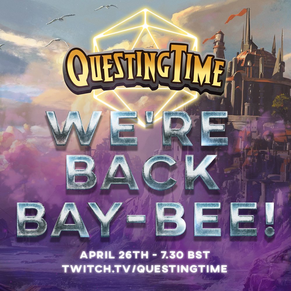 Questingtime's tweet photo. We're back TOMORROW! New characters, new pals & new heists!
Join Briony Redman! @richardsoames! @MattHighton! @paulfoxcroft! and new fish - @_ednight!
Plus, the pre-recorded vocal talents of @travismcelroy!
Wednesday night at 7:30pm BST!
https://t.co/CHYhFnrGdB
#ImAGoblin https://t.co/IMub0b78dO