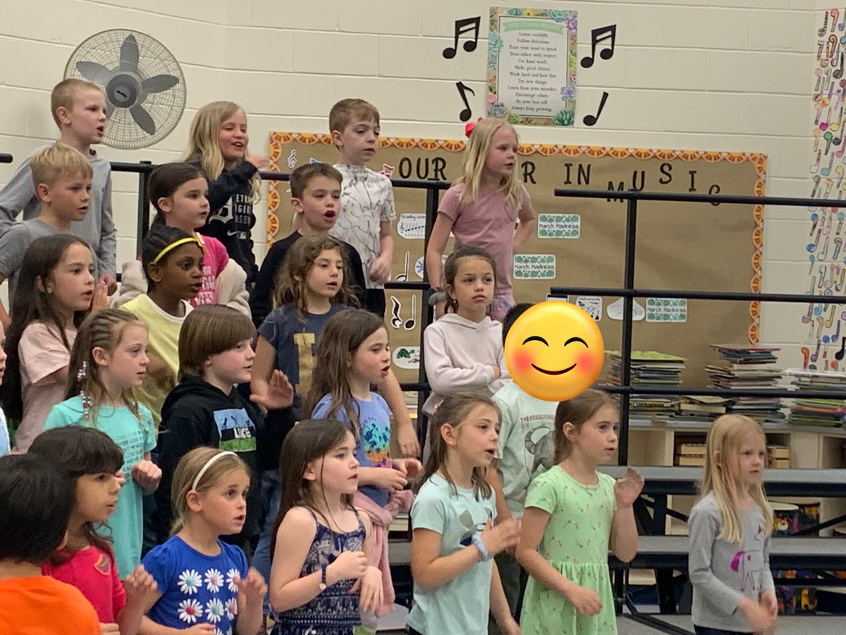 Working hard to prepare for the Spring Sing! So excited for the show! #Hubbard_school