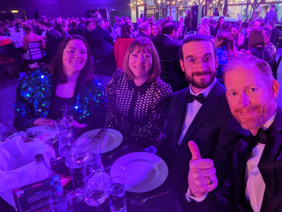 #ukbestworkplaces it's all about the picture. We're here to win. Free wine on table 31!