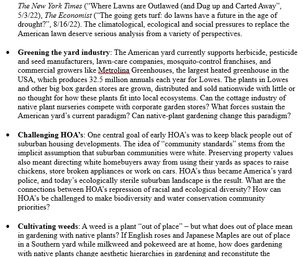 CourtneyatLex's tweet photo. #CallForPapers alert for edited volume titled The Ecology &amp; Spirituality of Gardening with Native Plants. Looking for 7k word chapters by PhDs. Send brief bio &amp; 500word abstract to mstephens@jwu.edu by 5/31. If approved, first drafts due 8/31 &amp; final drafts on 10/31. See below: https://t.co/GvaaCgdoeO