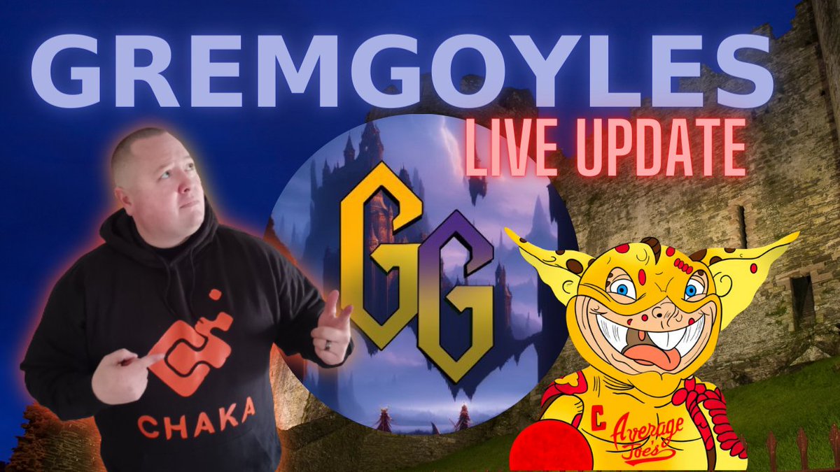 __Chaka___'s tweet photo. 4/26/23 at 5PM PST
GREMGOYLES Enter the #ChakaVerse to give LIVE updates.
Stop by and hangout.
@gremgoyles
https://t.co/8jF7EFH6Ln https://t.co/biEqTnnCVR