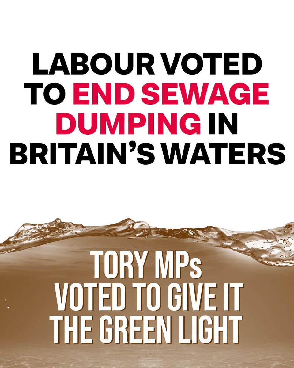 UKLabour's tweet photo. Labour will clean up our waters (and our politics). https://t.co/WpgppLvR0d
