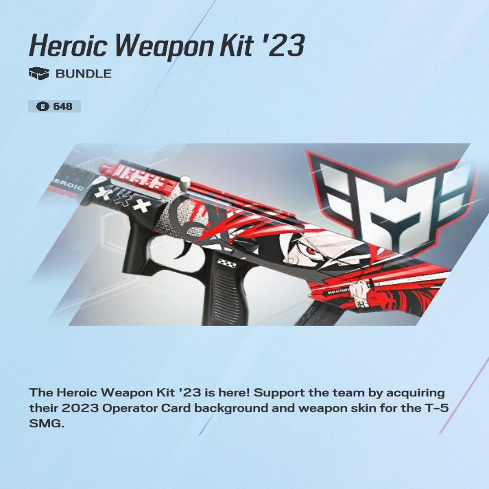 GET THE HEROIC WEAPON KIT IN THE SHOP NOW!!
#BeHeroic ❤️📷 ⚡️