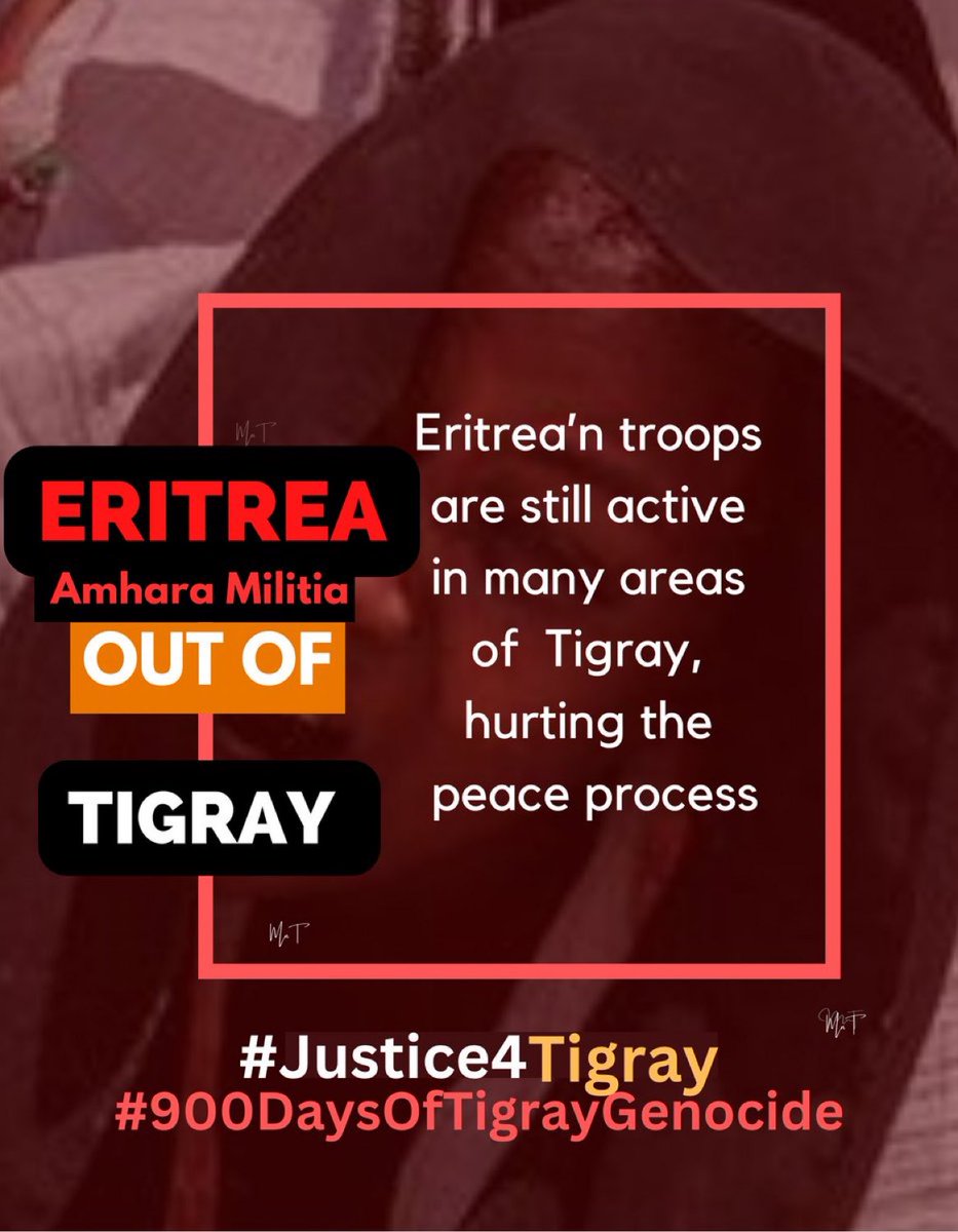 Where is the IC ‘s ACTION  ??
It been #900DaysOfTigrayGenocide Irob ,Kunama ,Western & southern parts of Tigray are still occupied & being incorporated under🇪🇷’n & Amhara force #FreeAllTigray #Justice4Tigray @SecBlinken @EUCouncil @_AfricanUnion @UN_HRC @UN @IntlCrimCourt @POTUS…