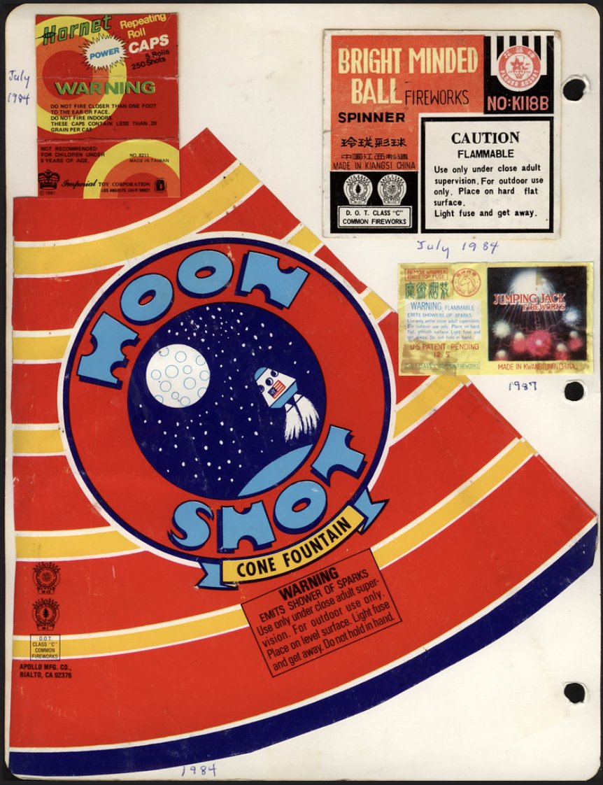 today's unexpected design inspiration - 80's fireworks packaging 🎇