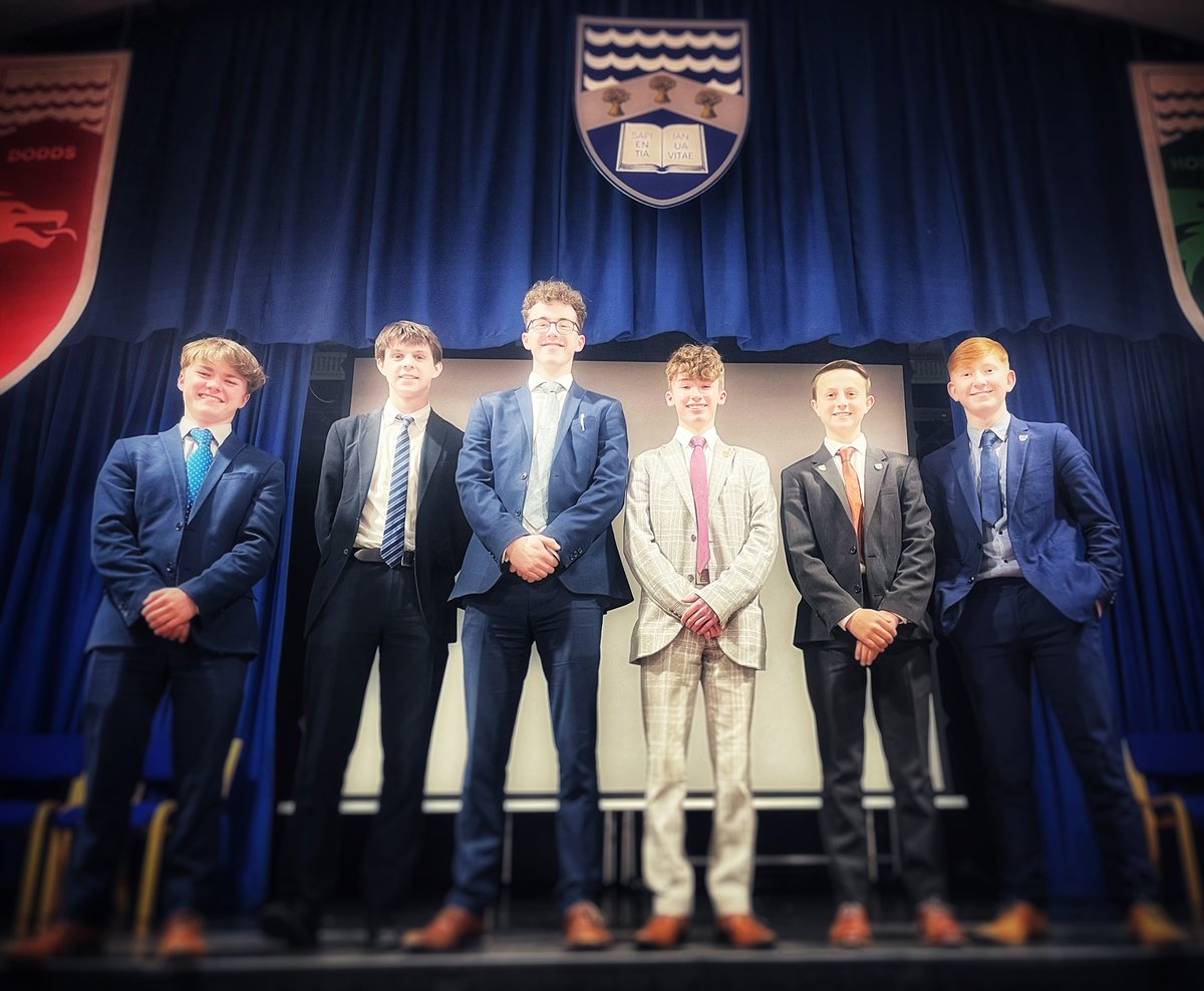 WGSBSixthForm's tweet photo. Congrats to the new HB Team @WGSB. The outgoing team continue to do a superb job and the incoming team has a tough act to follow! Huge thanks to Jack, James & Michael for their ongoing commitment and well done to Rhys, Alfie & Finley on their appointments. @wgsbcareersed #WGSB6 https://t.co/YvoWjb8Tv0