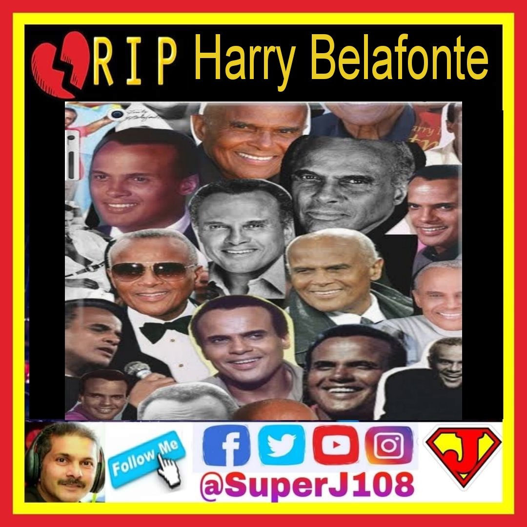 superj108's tweet photo. Harry Belafonte the singer, actor and civil rights activist who broke down racial barriers, has died aged 96.

The cause of death was congestive heart failure

Sincere condolences to his family and friends. #RIPHarryBelafonte https://t.co/9bATa8AO4N