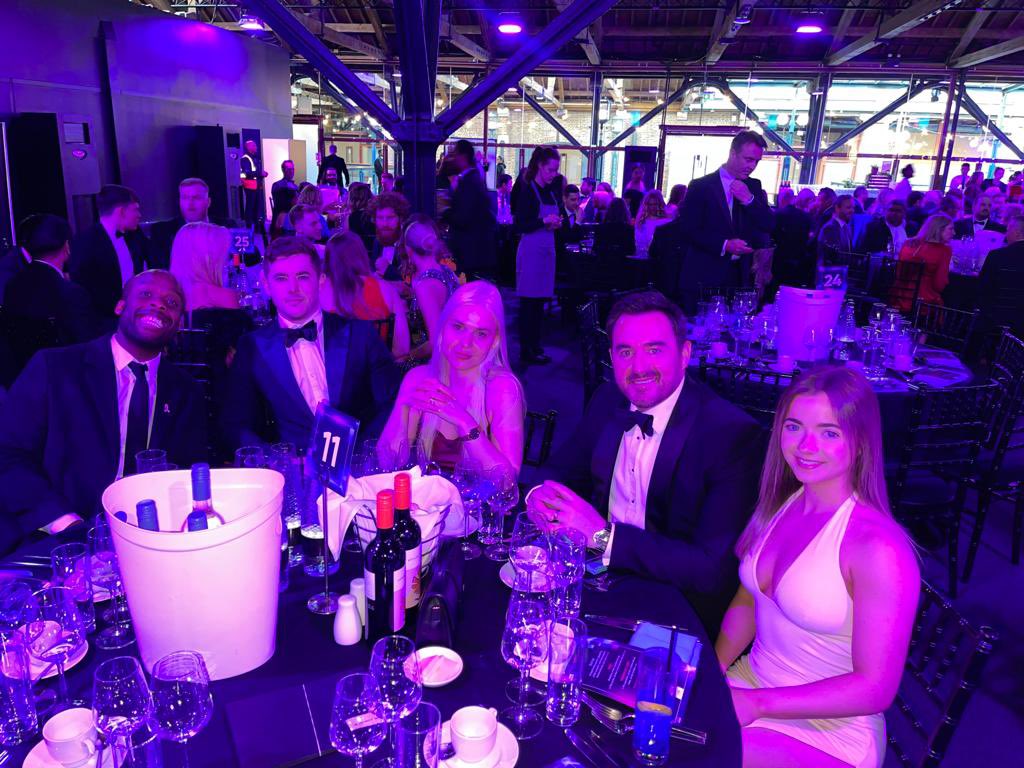 The team representing esynergy at the #UKBestWorkplaces tonight!! Let’s go team!!! @GPTW_UK