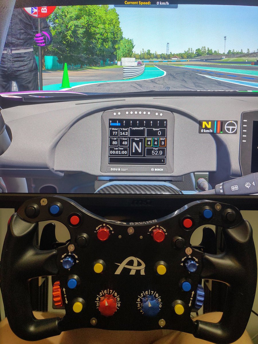 Got myself a new wireless weapon for the <a href="/simucube/">SIMUCUBE</a> wheelbase, the Ascher Racing F64-SC V3 is just amazing!