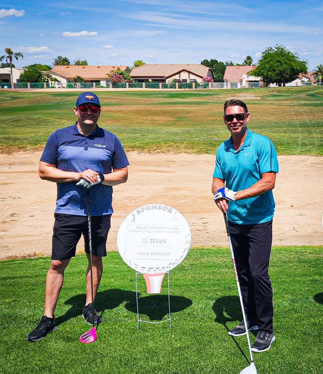 Zelus_USA's tweet photo. ZELUS is thrilled to have been apart of the @SchuffSteel #charity golf tournament for @DesertVoicesAZ.  Huge thanks to the organizers for putting on such an incredible event and congratulations to all the golfers who participated to help raise funds for a great cause! https://t.co/WGpUSJJ09P
