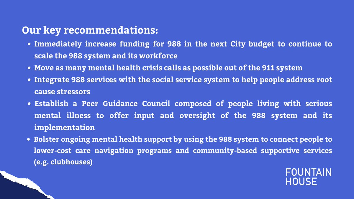 fountainhouse's tweet photo. Report recommendations include a community-based approach by establishing a Peer Guidance Council to support sustainable and ongoing service implementation. https://t.co/Xu0BCl4XRR