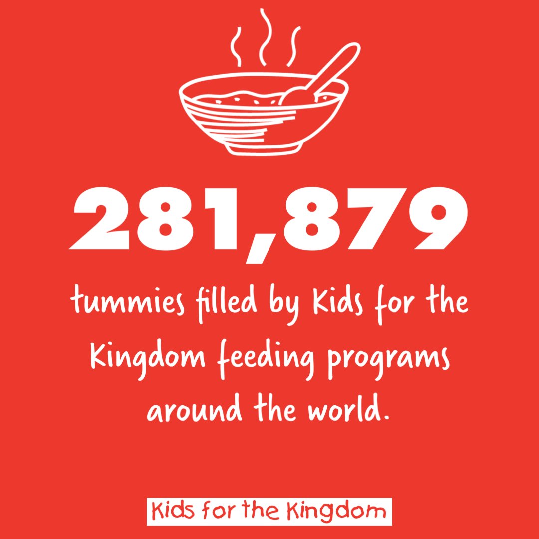 k4k's tweet image. Our #feedingprograms around the world currently provide nourishment to 281.879 people! #nonprofit #missions #Jesus #christian