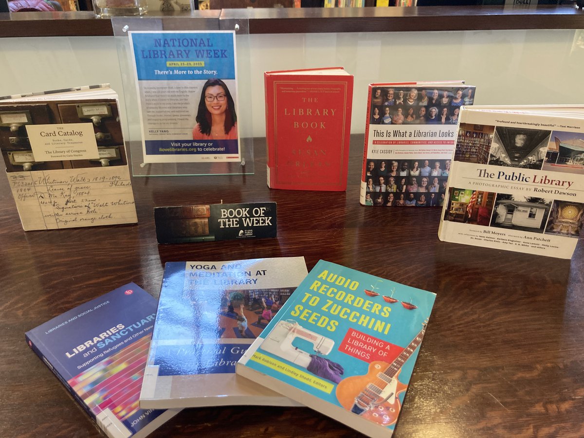 STLpubLibrary's tweet image. Happy National Library Week from SLPL! How has a Librarian helped you? #SLPL #STL #LibraryWeek #LibraryLife #BookLovers
