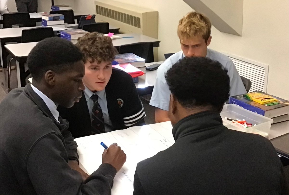 CPRamblers's tweet photo. Mrs. Hilliard’s English III students worked on identifying character traits, inner conflicts, family dynamics, and the anti-hero in the modern drama “Death of a Salesman” in class today. #Prep #APEnglish 💼 https://t.co/II5LR1k3LH