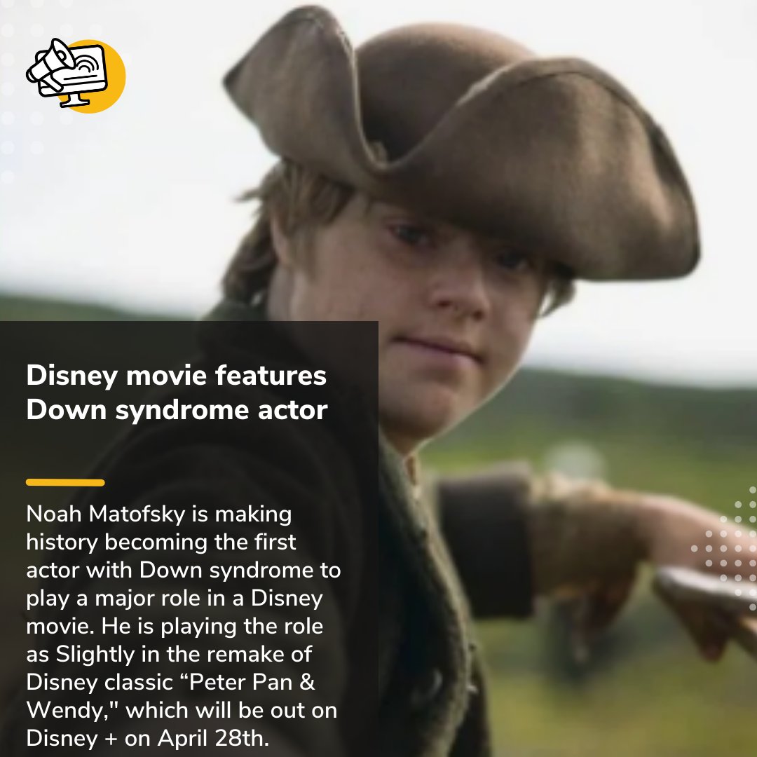 abilitymediagrp's tweet photo. Disney movie features Down syndrome actor. Read your #abilityarticle here: https://t.co/ibErHtlGl4
#PeterPan #disney #movies #magic #actors #film #inclusion #awareness #downsyndrome #filmmaking #acting #lostboys #diversity #disabilityawareness #peterpanandwendy #hollywood https://t.co/tGRieFNZXL