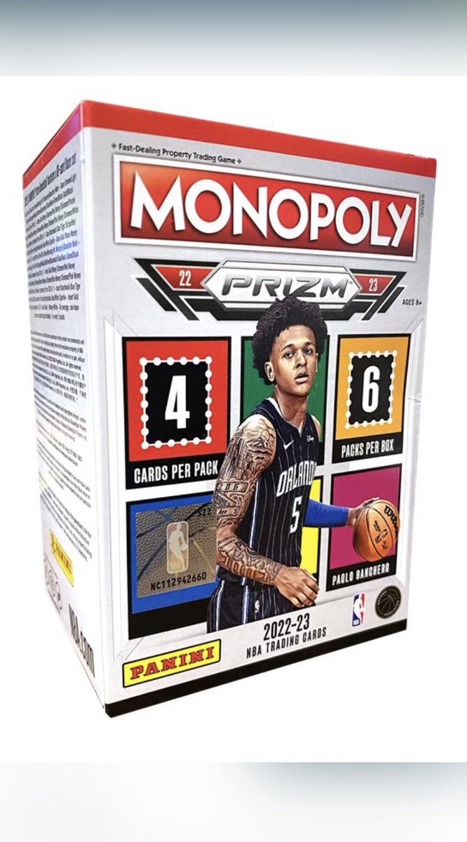 TheFootballPlan's tweet image. Who would be interested in a Raffle for a Monopoly Blaster? Probably $10 per spot. Please comment and RT so we can gauge interest. 
Thank You!
#MonopolyPrizm #NBA 
@HobbyRetweet_ @HobbyConnector @sports_sell
