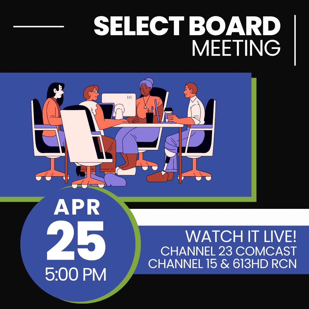 brkInteractive's tweet photo. The open sessions of the Brookline Select Board meeting is beginning at 5:00pm TONIGHT on Tuesday April 25th. 

Watch on BIG's Civic Channel (Channel 23 on Comcast/ Channels 15 HD on RCN) or online at https://t.co/TIsMkfdThG #brookline #selectboard #MAPoli #brooklineinteractive https://t.co/Yfrcd6eyrd