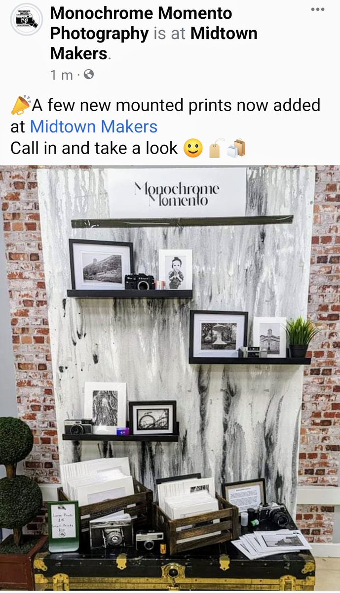 MonoMomento's tweet photo. New mounted prints now added to the collection, available in store at Midtown Makers, Ballymena.
@MidtownMakers
@BallymenaMeans
#supportlocal #filmphotography #mountedprints #blackandwhite #midtownmakers #ballymena https://t.co/IJhuVzXXnc