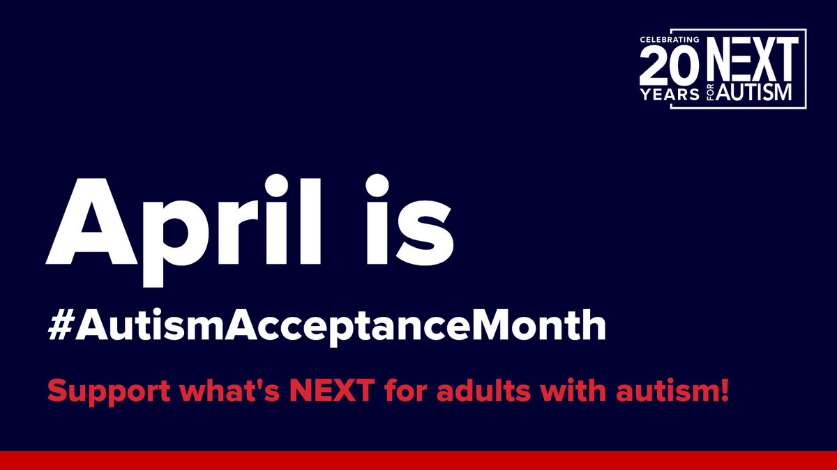 NEXTforAUTISM's tweet photo. Adults with autism deserve to live fulfilling, productive lives supported by excellent services. Consider making a gift during #AutismAcceptanceMonth in honor of NEXT for AUTISM’s 20th anniversary—your generosity will make a difference. ❤️💙 https://t.co/bFt6pP4M0K #NEXT20years https://t.co/CaeB1FZupG