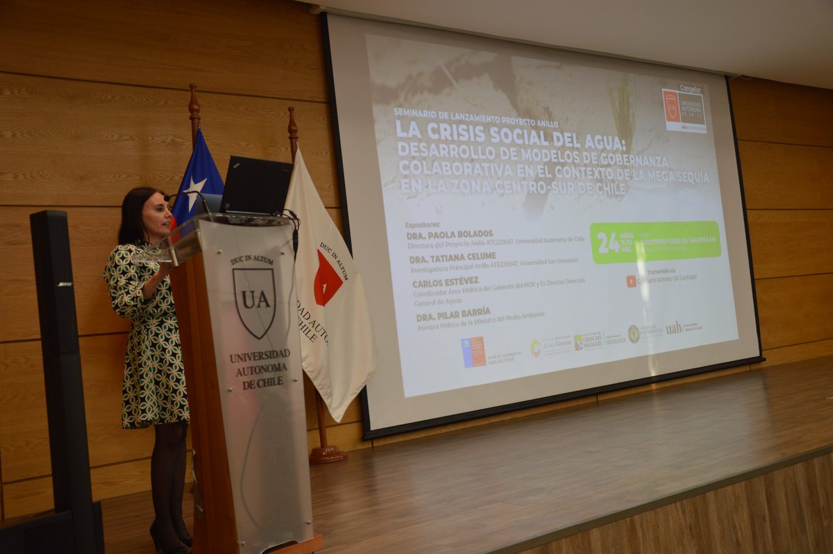 UAinvestigacion's tweet photo. ¿Te perdiste el lanzamiento del #proyectoAnillo "La crisis del #agua"? 🤔
¡No te preocupes!
Lo puedes ver acá👉🏼 https://t.co/o1kE1IlF7X
Participaron la Dra. Paola Bolados, Dra. Pilar Barría, Dra @TatianaCelume y Carlos Estévez @mop_chile 💦👀
#Agua #Investigación #Ciencia https://t.co/atwgvYm7IV
