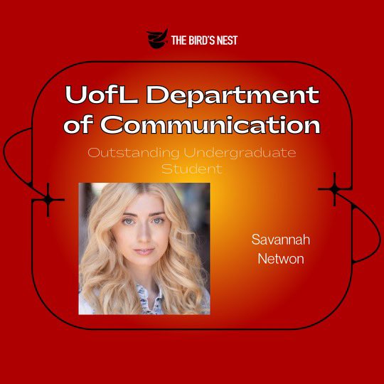 thebirdsnestlou's tweet photo. Congratulations to Sydney Baker and Savannah Newton of "The Bird's Nest" for being recognized as Outstanding Graduating Student and Outstanding Undergraduate Student respectively by the UofL Communications Department! Your hard work and zeal has paid off! #hatchyourpotential https://t.co/oG65lltMgg