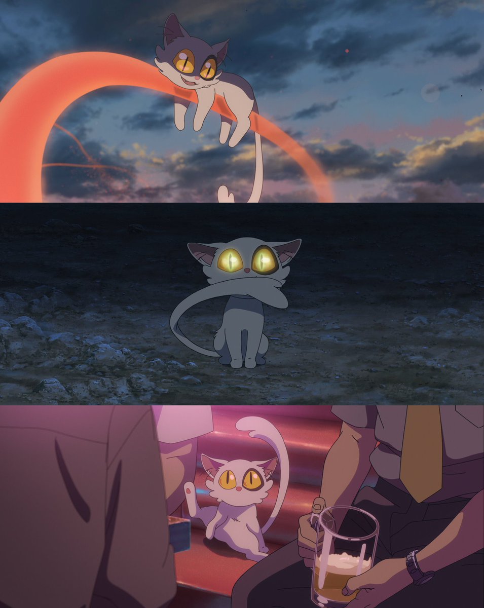 Went down the rabbit hole with this enigmatic yet visually delightful anime! 🚪✨ Sign me up for more adorable, mischievous felines as co-stars 😻 #suzume #film