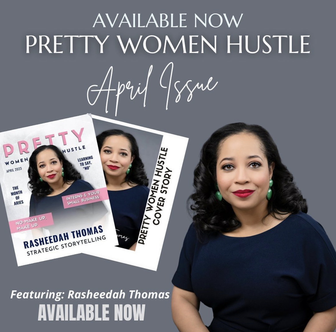 Emerald_Digi's tweet photo. Our very own, @Rasheedah_T  is @PWHMAGAZINE's April 2023 cover feature. In the April edition, Rasheedah discusses the importance of strategic storytelling, and establish yourself as an expert in your field. 

Head over to @PWHMAGAZINE  to read the April issue! https://t.co/IHqUw5yzEs