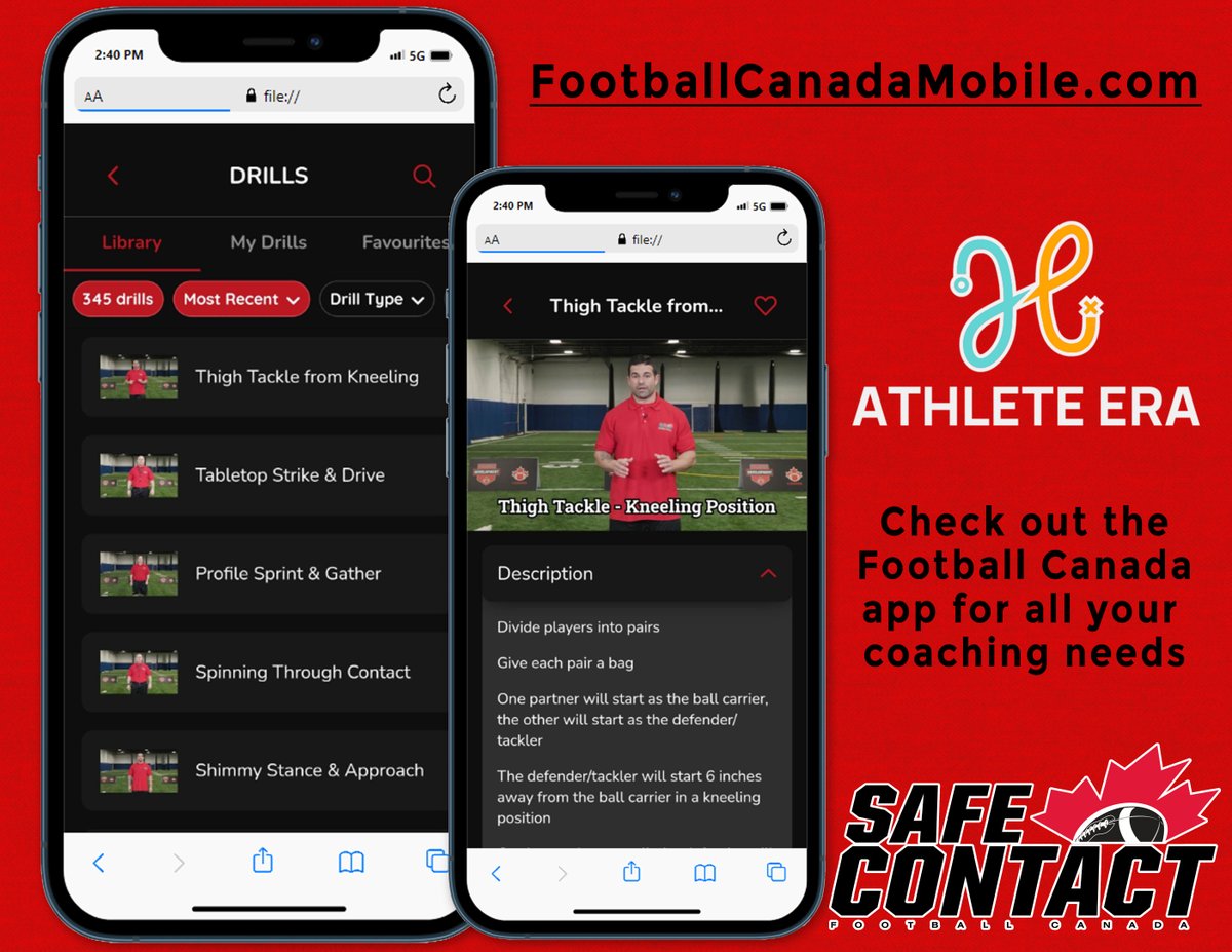 We have partnered with the <a href="/CFL/">CFL</a> to help create 'Safe Contact 2.0' which is now available through your PSO.
Already have the training, but want to see what is new in Safe Contact 2.0? A Refresher Course is NOW available on The Locker!
#Coaches #Tackling #SafeContact