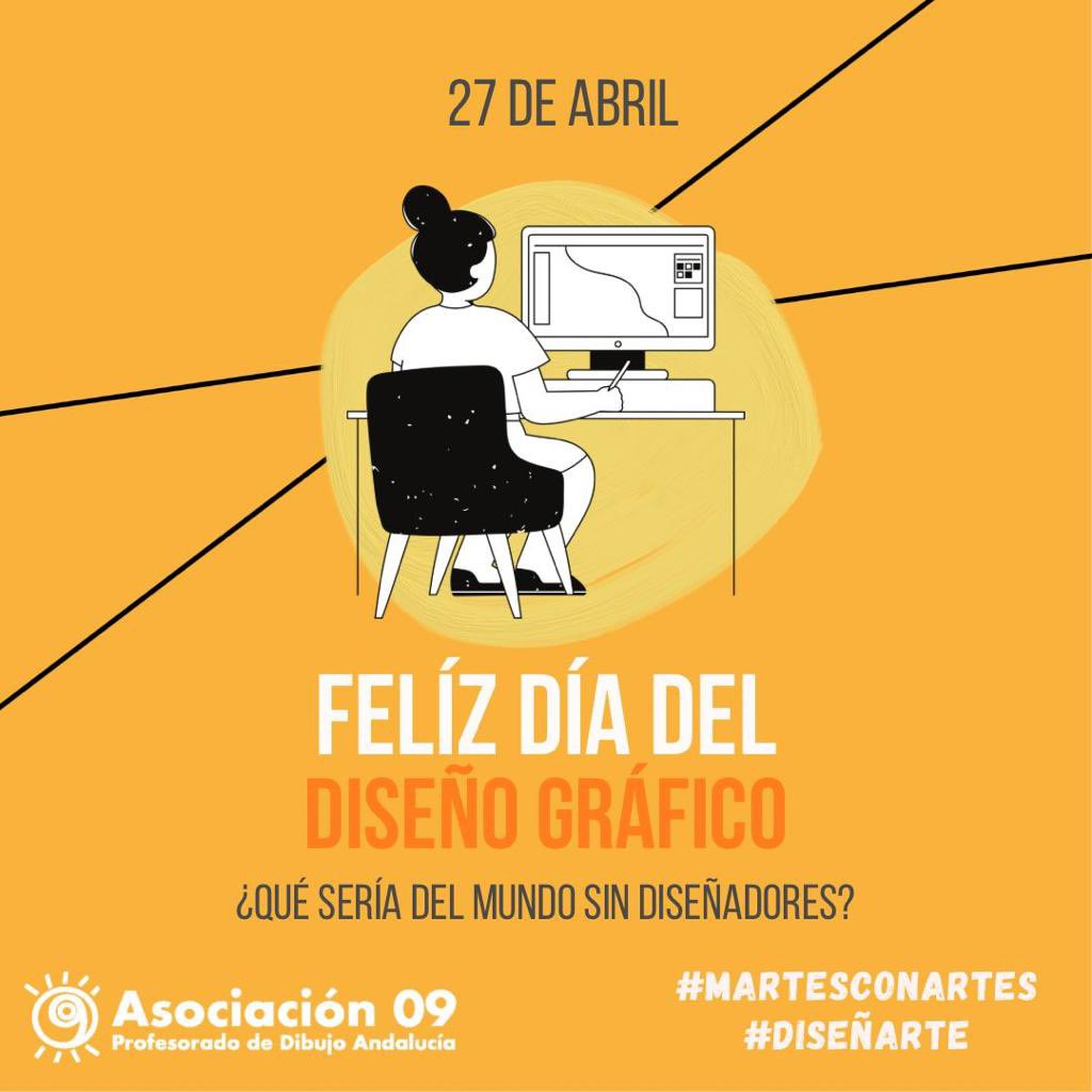 #DiseñArte el 27 de abril se celebra el día internacional del Diseño Gráfico .Desde la <a href="/Asociacion09/">Asociacion Dibujo 09</a> Seguimos en campaña por una #educacionNoSinArtes 
<a href="/EducaAnd/">Consejería Desarrollo Educativo y FP</a>