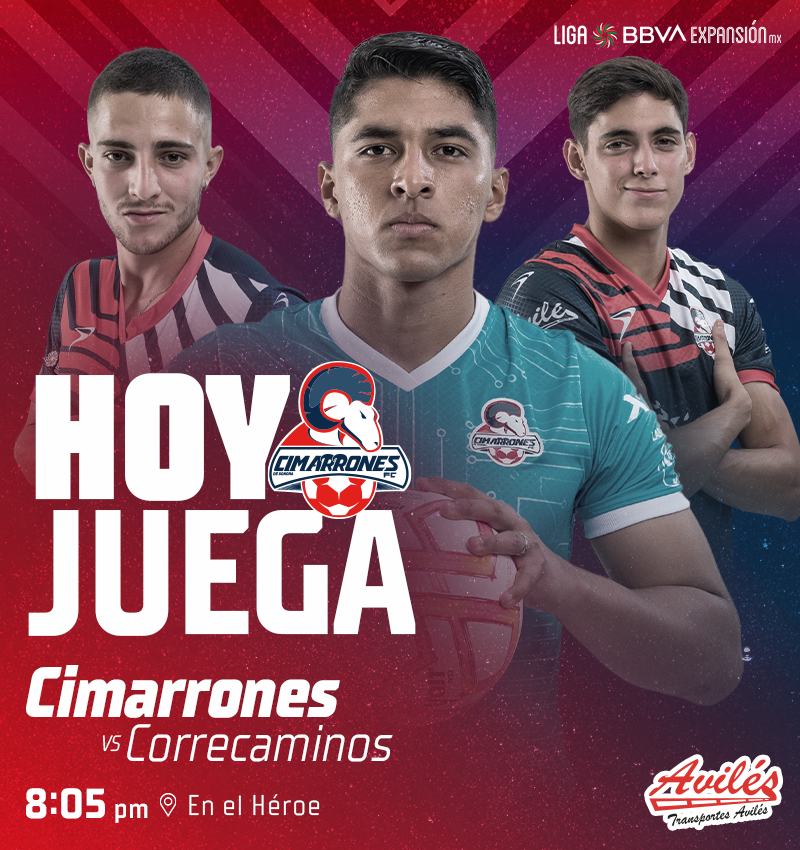 CimarronesFC's tweet photo. ¡𝑬𝒔 𝒉𝒐𝒚, 𝒆𝒔 𝒉𝒐𝒚!
Cimarrones se juega el pase a cuartos de final ante @CFCorrecaminos en #ElHeroe🏟️
¡Venga afición es momento de apoyar al equipo!
⏰8:05 pm
#PorMasH1storia https://t.co/X1lPCsb8ao
