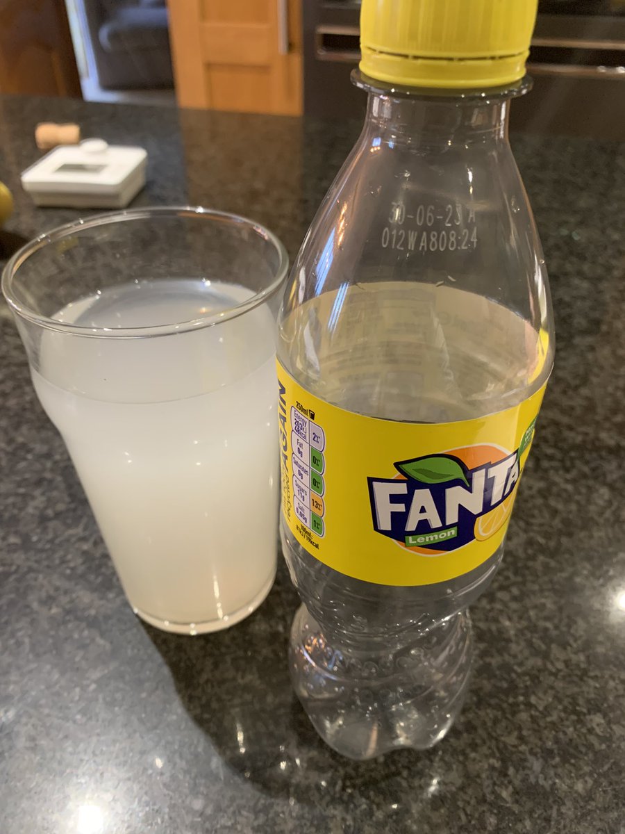 MrPottermus's tweet photo. @CocaCola_GB hey, bought a bottle of Fanta lemon today and it has a very metallic almost blood like taste, not sure if just one bottle or a batch, but it’s in date and the seal was intact. Poured it into a glass in case it was something on the bottle but it was the once decanted. https://t.co/FaGCQIuRsW